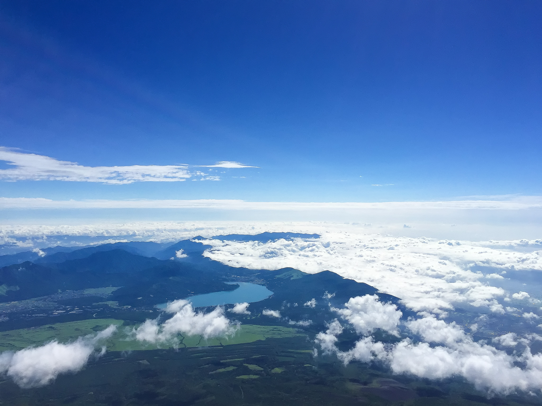富士登山情報 富士山山小屋御来光館からの景観 7月14日