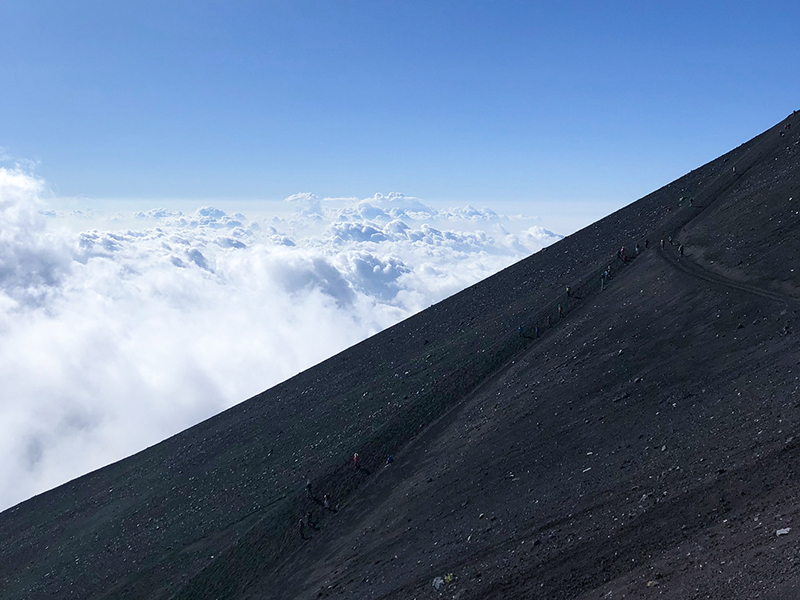 2019年8月26日　山頂付近で落石事故がありました