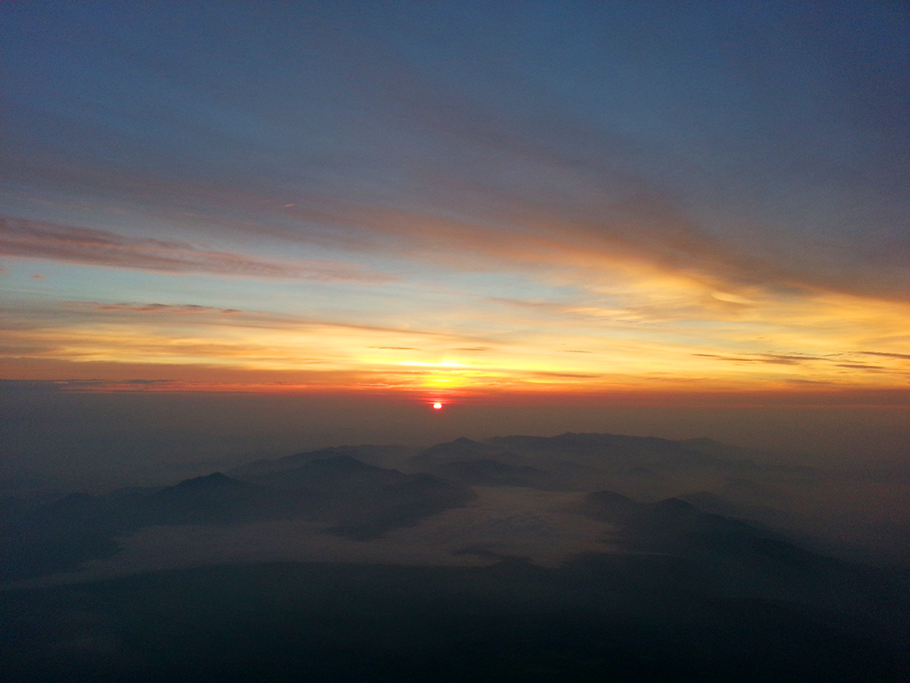 ［富士山・ご来光写真］2014年7月3日