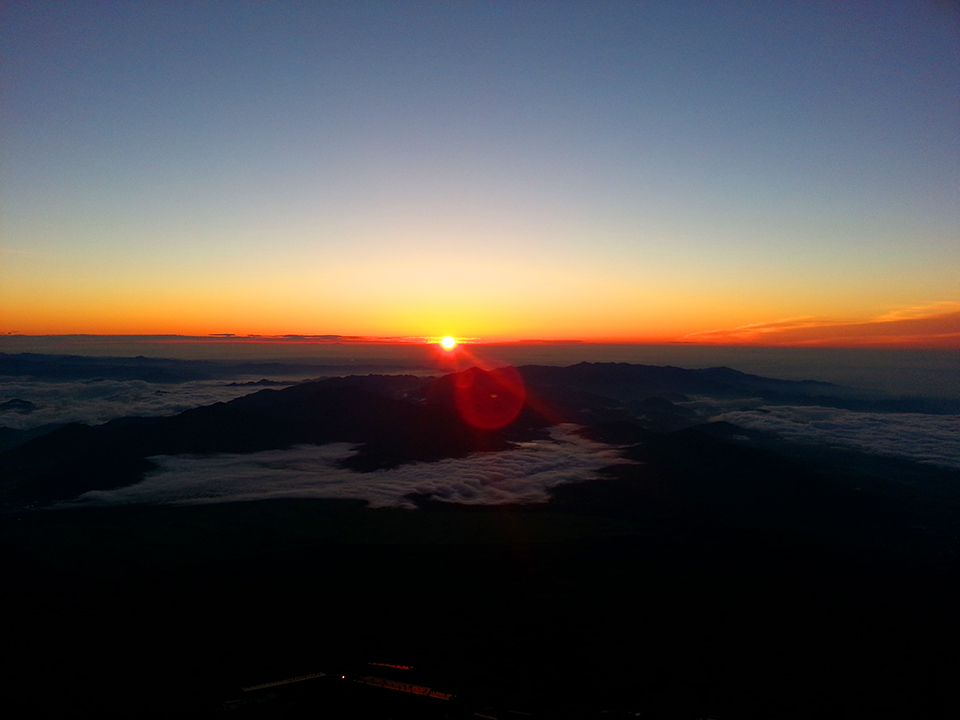 ［富士山・ご来光写真］2014年7月8日