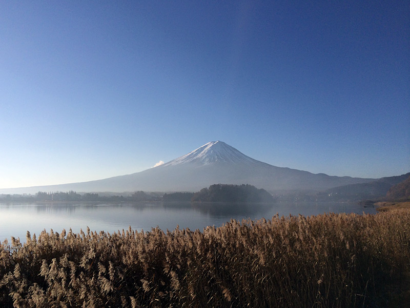 大石公園より富士山を望む