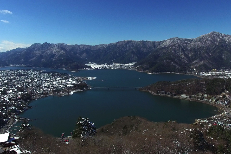 天上山から空撮